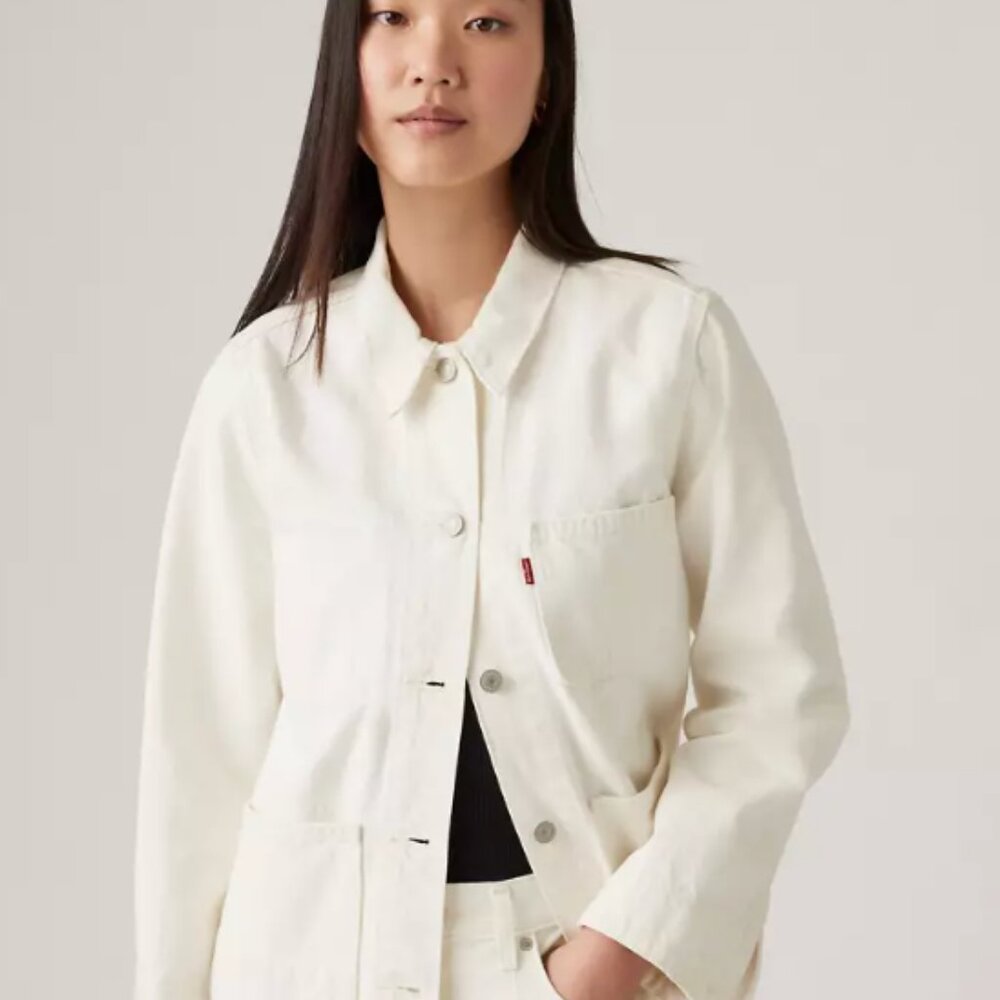 Levi's Premium Iconic Chore Coat in ecru - size small
